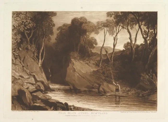 Framed Print : Near Blair Athol, Scotland (Liber Studiorum, part VI, plate 30), June 1, 1811 Framed Print : Near Blair Athol, Scotland (Liber Studiorum, part VI, plate 30), June 1, 1811