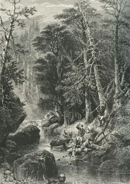 Framed Print : Near Braemar, c1870 Framed Print : Near Braemar, c1870
