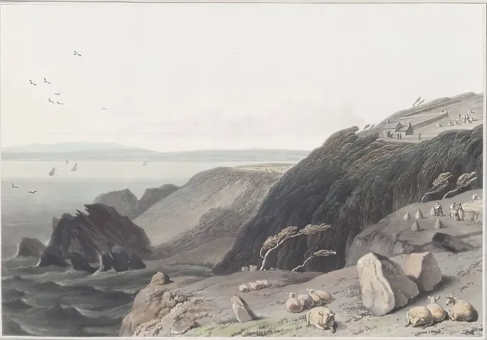Framed Print : Near Carsluith, Galloway, 1816. Creator: William Daniell Framed Print : Near Carsluith, Galloway, 1816. Creator: William Daniell
