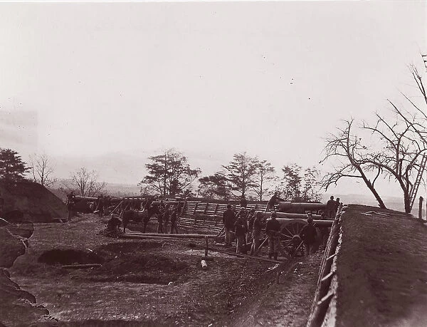 Near Dutch Gap, Virginia. Fort Brady, ca. 1865. Creator: William Frank Browne