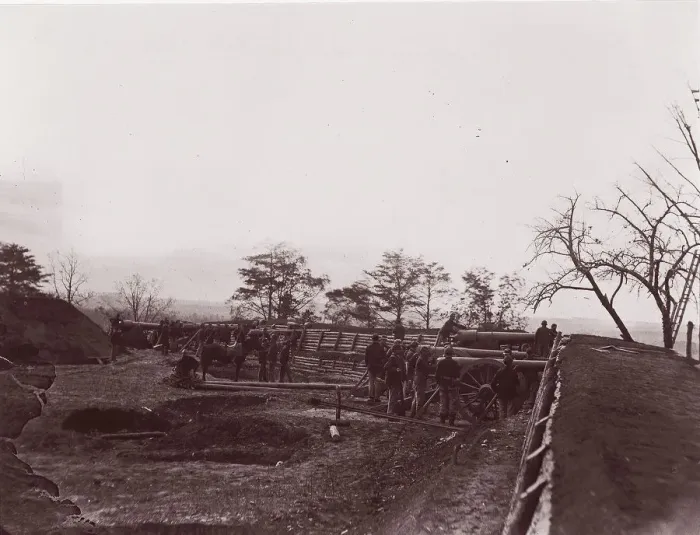 Framed Print : Near Dutch Gap, Virginia. Fort Brady, ca. 1865. Creator: William Frank Browne Framed Print : Near Dutch Gap, Virginia. Fort Brady, ca. 1865. Creator: William Frank Browne