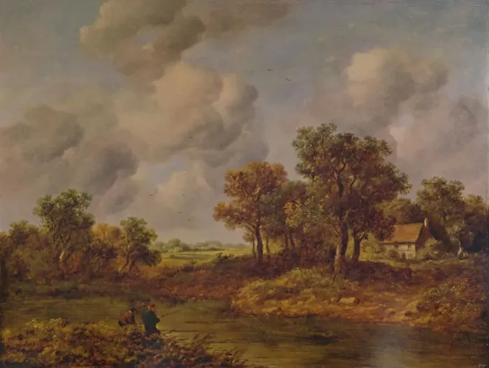 Framed Print : Near Henley-on-Thames, 19th century, (1935). Artist: Richard Hilder Framed Print : Near Henley-on-Thames, 19th century, (1935). Artist: Richard Hilder