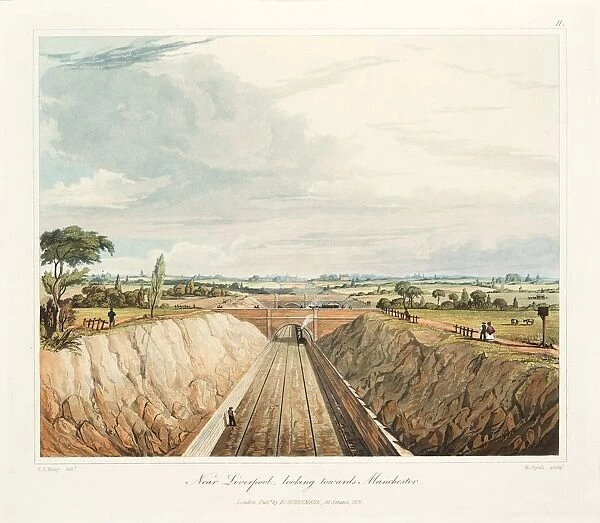 Near Liverpool, looking Towards Manchester, 1831. Artist: Thomas Talbot Bury