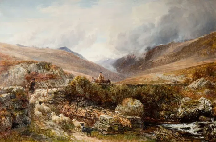 Framed Print : Near Llanbedr, Barmouth, 1872. Creator: Charles Thomas Burt Framed Print : Near Llanbedr, Barmouth, 1872. Creator: Charles Thomas Burt