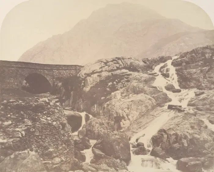 Framed Print : Near the Pass of Nant Frangen, North Wales, 1856. Creator: Alfred Rosling Framed Print : Near the Pass of Nant Frangen, North Wales, 1856. Creator: Alfred Rosling