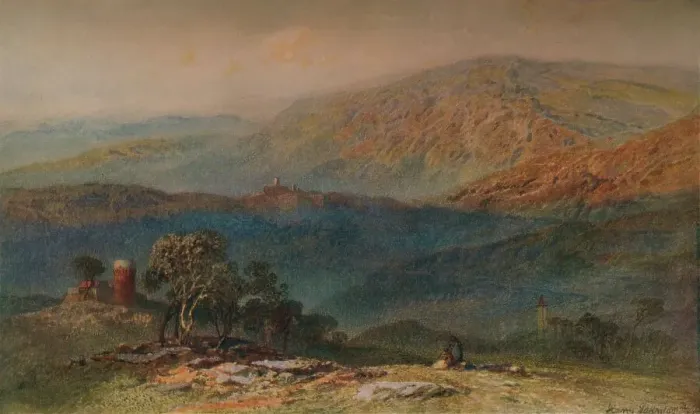 Framed Print : Near Pontremoli, c1863. Artist: Harry John Johnson Framed Print : Near Pontremoli, c1863. Artist: Harry John Johnson