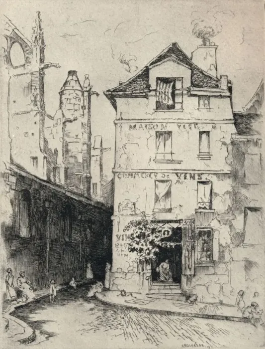 Framed Print : Near St Etienne-du-Mont, 1915. Artist: CK Gleeson Framed Print : Near St Etienne-du-Mont, 1915. Artist: CK Gleeson