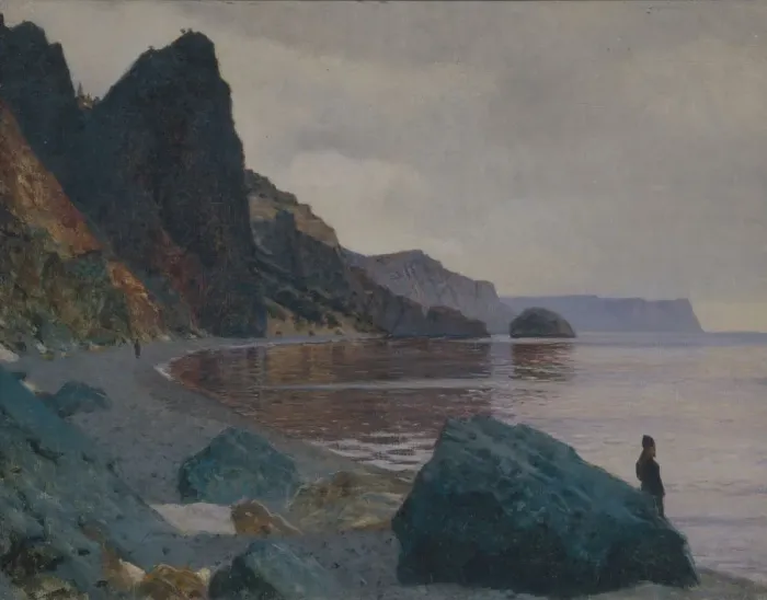 Framed Print : Near the St. George Monastery. Crimea. Artist: Vereshchagin, Vasili Vasilyevich (1842-1904) Framed Print : Near the St. George Monastery. Crimea. Artist: Vereshchagin, Vasili Vasilyevich (1842-1904)
