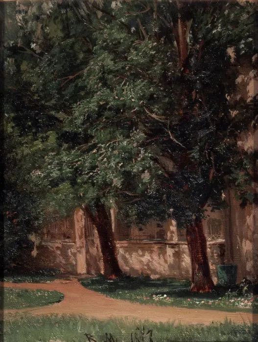 Framed Print : Near the Tretiakovs House. Artist: Maximov, Vasili Maximovich (1844-1911) Framed Print : Near the Tretiakovs House. Artist: Maximov, Vasili Maximovich (1844-1911)