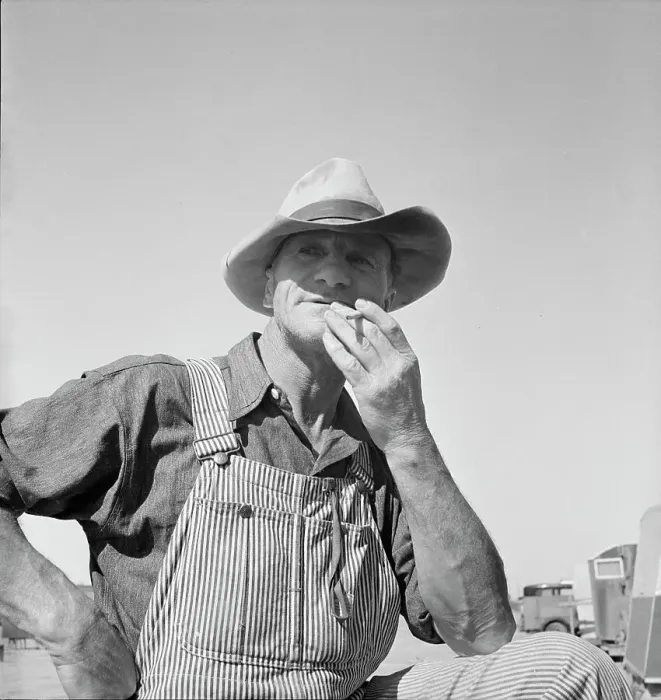 Framed Print : Nebraska farmer come to pick peas, near Calipatria, California, 1939. Creator: Dorothea Lange Framed Print : Nebraska farmer come to pick peas, near Calipatria, California, 1939. Creator: Dorothea Lange