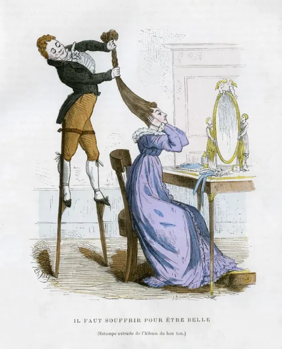 Framed Print : It is necessary to suffer to be beautiful, 1882-1884. Artist: EA Tilly Framed Print : It is necessary to suffer to be beautiful, 1882-1884. Artist: EA Tilly