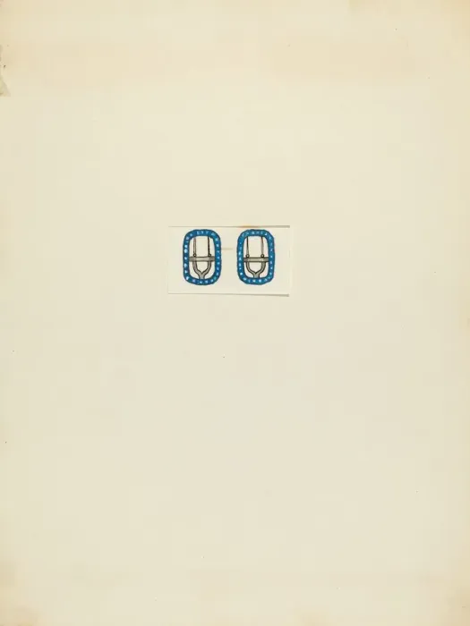 Framed Print : Neck Buckle, 1935 / 1942. Creator: Charles Criswell Framed Print : Neck Buckle, 1935 / 1942. Creator: Charles Criswell