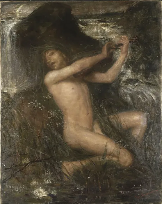 Framed Print : Neck (Nacken), 1882. Artist: Josephson, Ernst (1851-1906) Framed Print : Neck (Nacken), 1882. Artist: Josephson, Ernst (1851-1906)