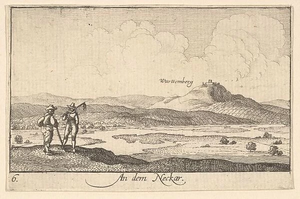 On the Neckar, 1635. Creator: Wenceslaus Hollar