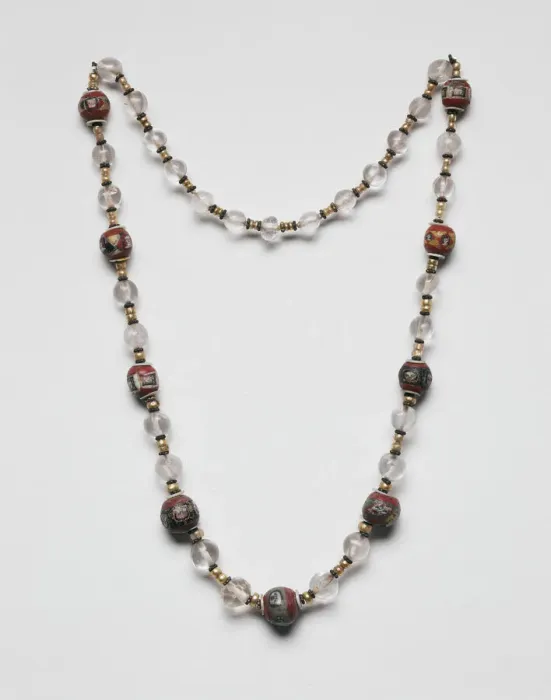 Framed Print : Necklace, Ancient Egypt, 1st century BCE-1st century CE. Creator: Unknown Framed Print : Necklace, Ancient Egypt, 1st century BCE-1st century CE. Creator: Unknown