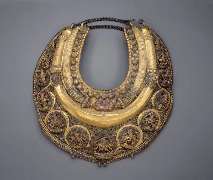 Framed Print : Necklace Inscribed with the Name of King Pratapamalladeva, About 1650. Creator: Unknown Framed Print : Necklace Inscribed with the Name of King Pratapamalladeva, About 1650. Creator: Unknown