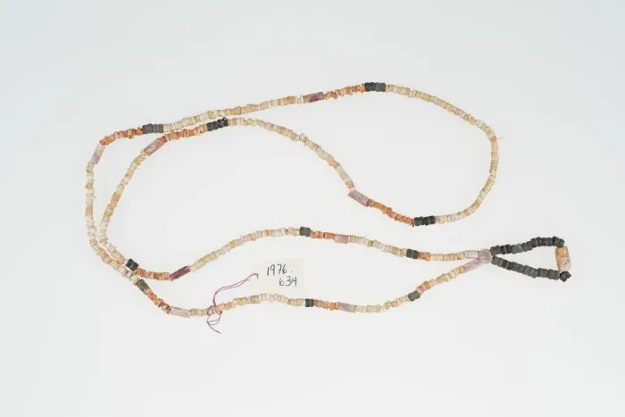 Framed Print : Necklace Strung with Shell and Ceramic Beads, c. 10th / 16th century. Creator: Unknown Framed Print : Necklace Strung with Shell and Ceramic Beads, c. 10th / 16th century. Creator: Unknown