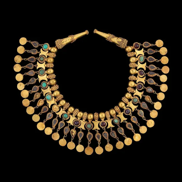 Framed Print : Necklace from Tillya Tepe, 1st century Framed Print : Necklace from Tillya Tepe, 1st century
