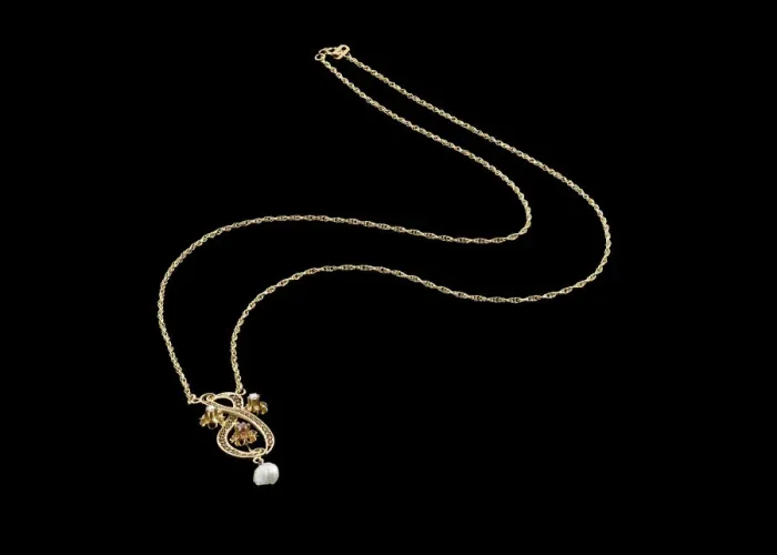 Framed Print : Necklace worn by Jessie Greer, gifted to her by George J. Jones, ca. 1919 Framed Print : Necklace worn by Jessie Greer, gifted to her by George J. Jones, ca. 1919