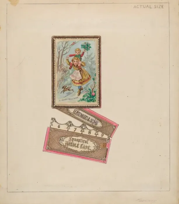Framed Print : Needle Case, 1935 / 1942. Creator: Thomas Holloway Framed Print : Needle Case, 1935 / 1942. Creator: Thomas Holloway