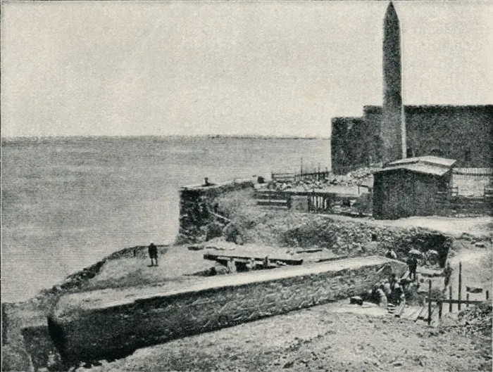 Framed Print : The Needle lying as it fell at Alexandria, 1877, (1910) Framed Print : The Needle lying as it fell at Alexandria, 1877, (1910)