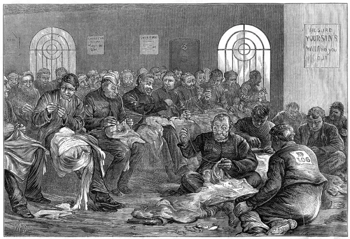 Framed Print : The needle-room, Clerkenwell Prison, London, 1874 Framed Print : The needle-room, Clerkenwell Prison, London, 1874