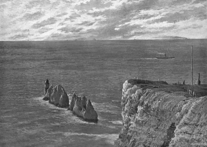 Framed Print : The Needles Isle of Wight, c1900. Artist: Paulton & Son Framed Print : The Needles Isle of Wight, c1900. Artist: Paulton & Son
