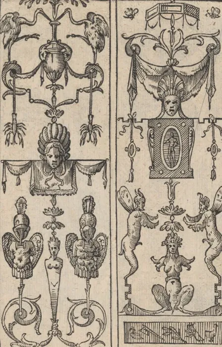 Framed Print : Needlework designs, 1567. Creator: Unknown Framed Print : Needlework designs, 1567. Creator: Unknown
