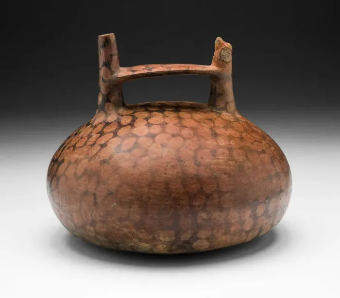 Framed Print : Negative-Painted Spotted Vessel with Bird-Head Spout, 650 / 150 B. C. Creator: Unknown Framed Print : Negative-Painted Spotted Vessel with Bird-Head Spout, 650 / 150 B. C. Creator: Unknown
