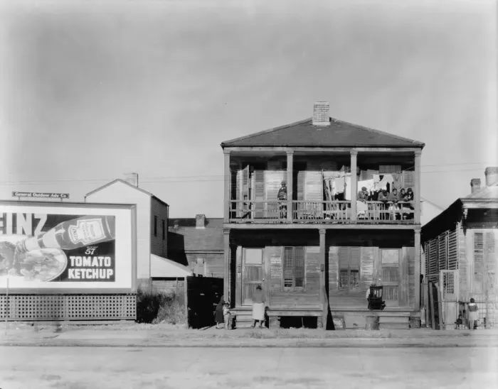 Framed Print : Negro house in New Orleans, Louisiana, 1936. Creator: Walker Evans Framed Print : Negro house in New Orleans, Louisiana, 1936. Creator: Walker Evans