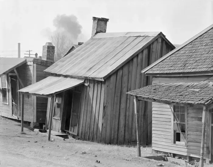 Framed Print : Negro houses, Mississippi, 1936. Creator: Walker Evans Framed Print : Negro houses, Mississippi, 1936. Creator: Walker Evans