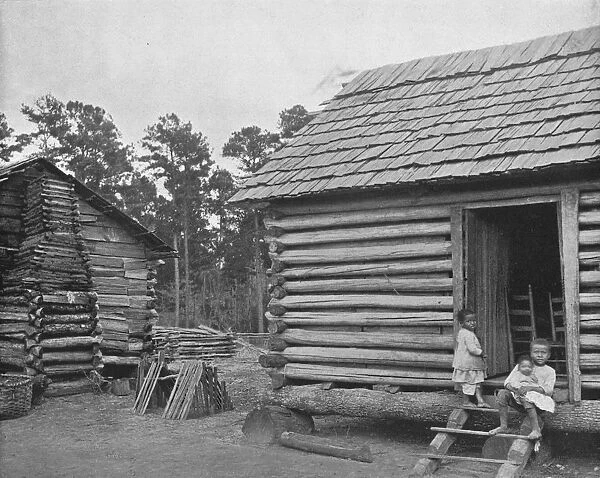Negro Log Huts, Thomasville, Georgia, USA, c1900. Creator: Unknown