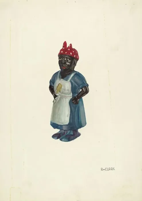 Framed Print : Negro Mammy Bank, c. 1937. Creator: Robert Clark Framed Print : Negro Mammy Bank, c. 1937. Creator: Robert Clark