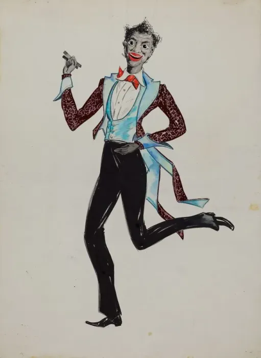 Framed Print : Negro Minstrel, c. 1936. Creator: Sebastian Simonet Framed Print : Negro Minstrel, c. 1936. Creator: Sebastian Simonet