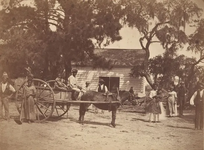 Framed Print : Negroes (Gwine to de Field), Hopkinsons Plantation, Edisto Island, South Carolina, 1862 Framed Print : Negroes (Gwine to de Field), Hopkinsons Plantation, Edisto Island, South Carolina, 1862