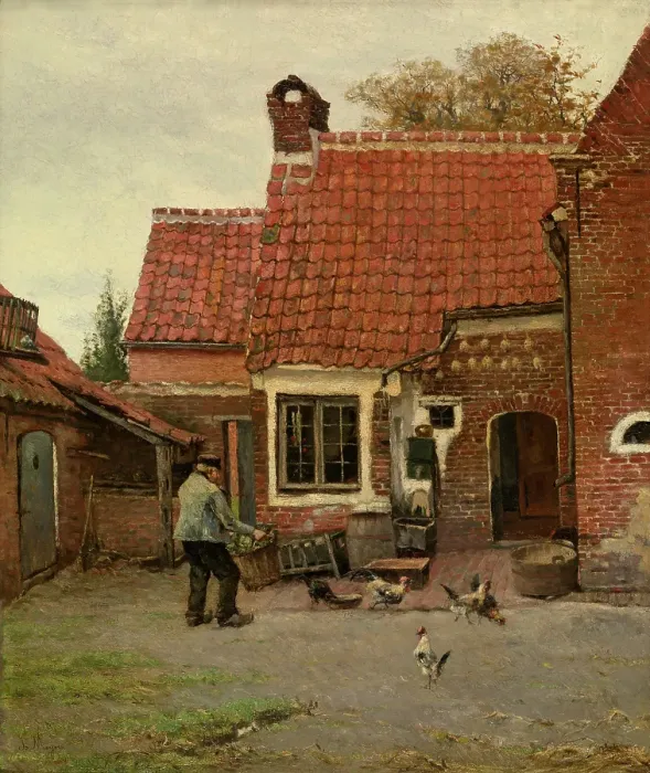 Framed Print : At my Neighbour. Creator: Isidore Meyers Framed Print : At my Neighbour. Creator: Isidore Meyers