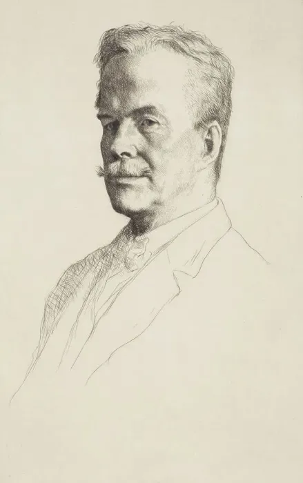 Framed Print : Neil Munro, 1920. Creator: William Strang Framed Print : Neil Munro, 1920. Creator: William Strang