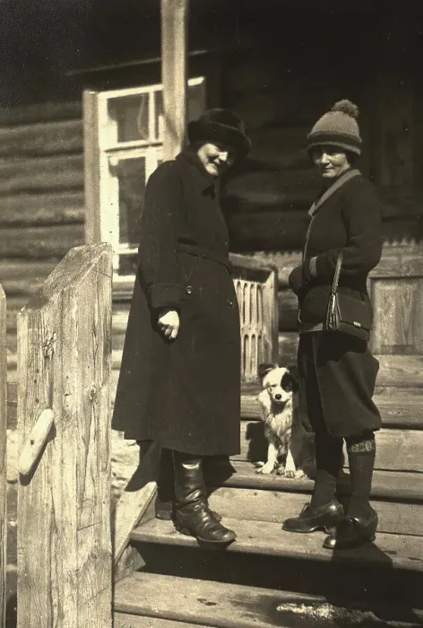 Framed Print : Nell Fis with a Finnish Friend Tika, 1924. Creator: Unknown Framed Print : Nell Fis with a Finnish Friend Tika, 1924. Creator: Unknown