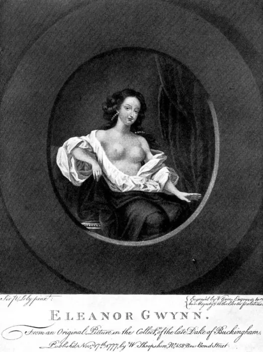 Framed Print : Nell Gwynne, English actress, (19th century). Artist: Valentine Green Framed Print : Nell Gwynne, English actress, (19th century). Artist: Valentine Green
