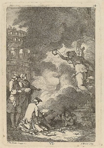 Nella Venuta in Roma: pl. 6, 1764. Creator: Franz Edmund Weirotter