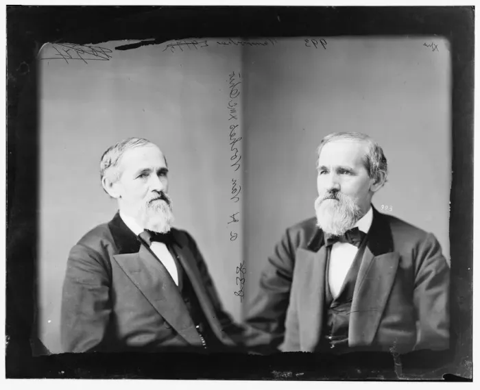 Framed Print : Nelson Holmes Van Vorhes of Ohio, 1865-1880. Creator: Unknown Framed Print : Nelson Holmes Van Vorhes of Ohio, 1865-1880. Creator: Unknown
