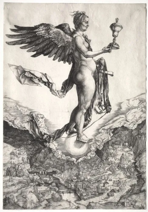 Framed Print : Nemesis, c. 1501-1502. Creator: Albrecht Dürer (German, 1471-1528) Framed Print : Nemesis, c. 1501-1502. Creator: Albrecht Dürer (German, 1471-1528)