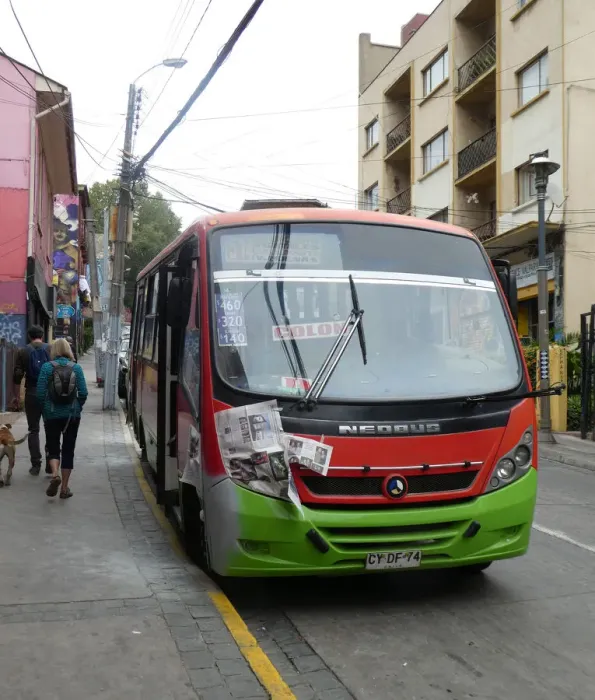 Framed Print : Neobus in Chile 2019. Creator: Unknown Framed Print : Neobus in Chile 2019. Creator: Unknown