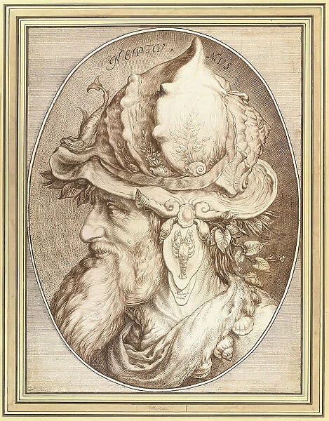 Neptune, 1602. Creator: Matham, Jacob (1571-1631)