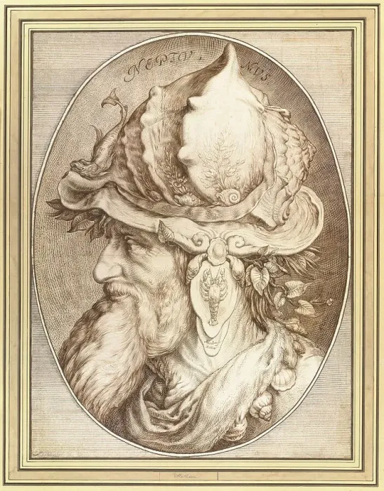 Framed Print : Neptune, 1602. Creator: Matham, Jacob (1571-1631) Framed Print : Neptune, 1602. Creator: Matham, Jacob (1571-1631)