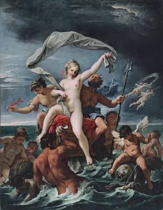 Framed Print : Neptune and Amphitrite, 1691. Creator: Sebastiano Ricci Framed Print : Neptune and Amphitrite, 1691. Creator: Sebastiano Ricci