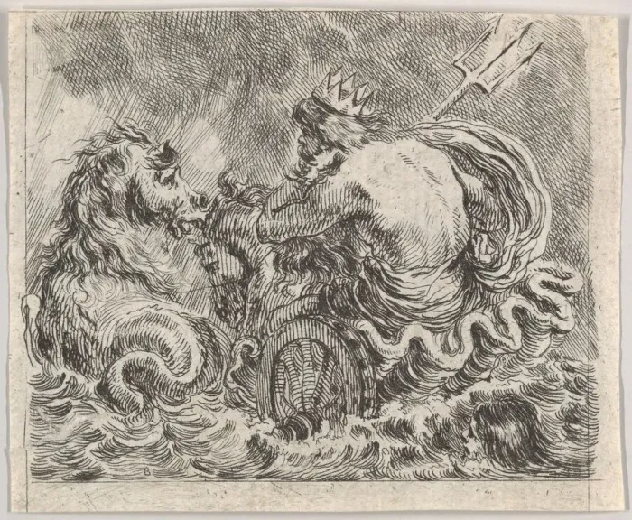 Framed Print : Neptune, from Game of Mythology (Jeu de la Mythologie), 1644 Framed Print : Neptune, from Game of Mythology (Jeu de la Mythologie), 1644