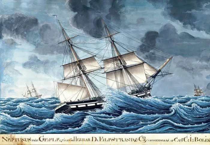 Framed Print : Neptune from Gefle, 1830. Creator: Ole Johnsen Seboy Framed Print : Neptune from Gefle, 1830. Creator: Ole Johnsen Seboy