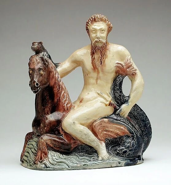 Neptune on a Seahorse, between 1560 and 1620. Creator: Unknown