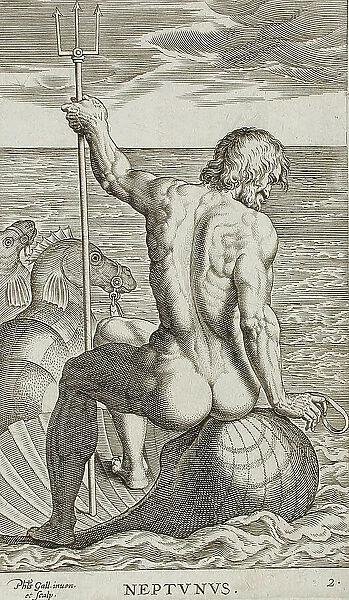 Neptunus, 1586. Creator: Philip Galle